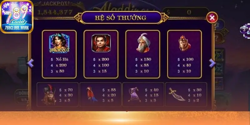 Bạn cần quay được các biểu tượng xuất hiện liên tiếp không ngắt quãng