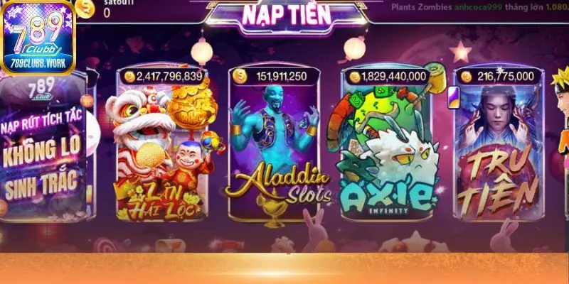 Kho game quay hũ đổi thưởng tại 789Club có tính minh bạch cao