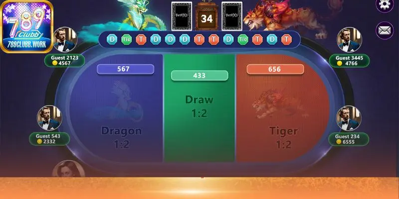 Người chơi phải nghiên cứu nguyên tắc rút bài khi chơi rồng hổ 789Club